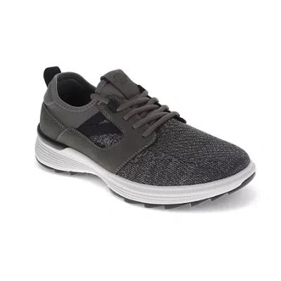 Dockers Mens Adan Knit And Synthetic Leather Casual Lace Up Sneaker Shoe In Multi