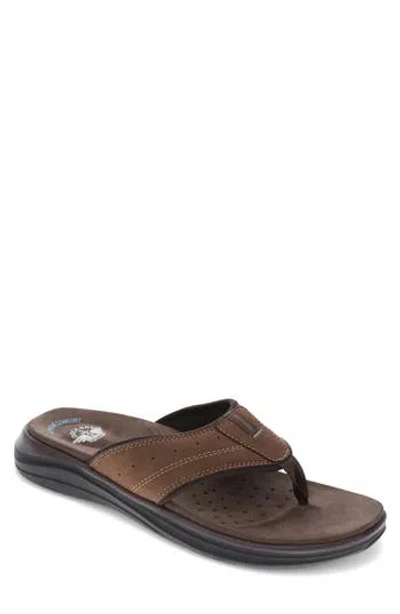 Dockers Mens Banks Casual Flip Flop Sandal In Animal Print