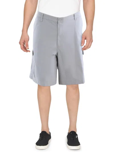 Dockers Big & Tall Mens Straight Fit Breathable Cargo Shorts In Grey