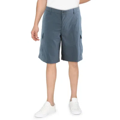 Dockers Big & Tall Mens Utility Cotton Cargo Shorts In Blue