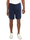 Dockers Big & Tall Pembroke Mens High Rise Short Flat Front In Blue
