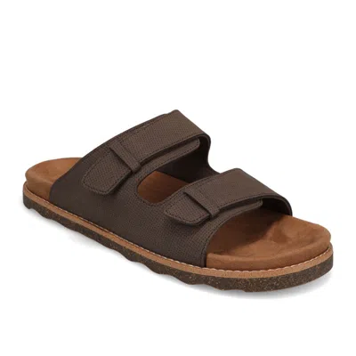 Dockers Burnham Mens Casual Two Strap Slip-on Sandal In Brown