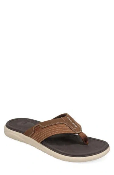 Dockers Men's Cabana Slip-on Thong Sandals In Brown