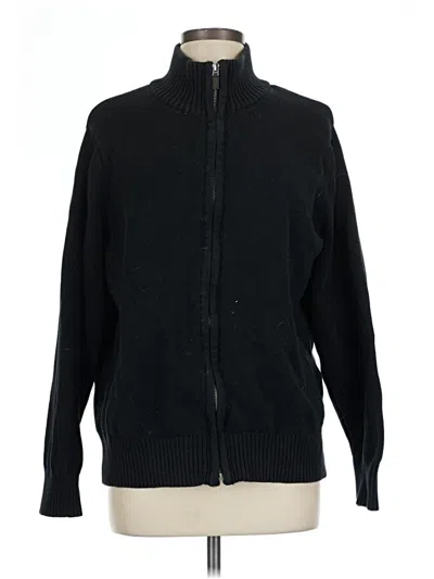 Pre-owned Dockers Cardigan Sweater In Black
