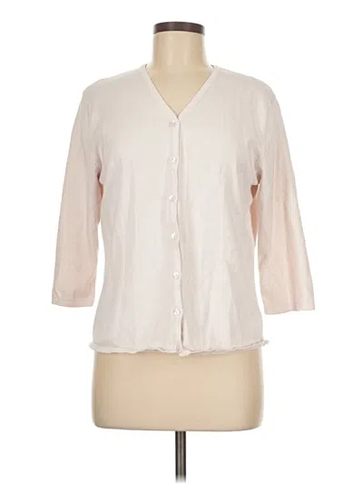 Pre-owned Dockers Cardigan Sweater In White