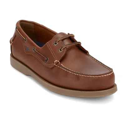 Dockers Castaway Mens Boat Shoes Classic Leather Casual Shoes For Men In Brown
