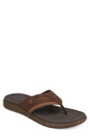 Dockers Mens Cliff Casual Nubuck Thong Flip Flop Sandal In Multi