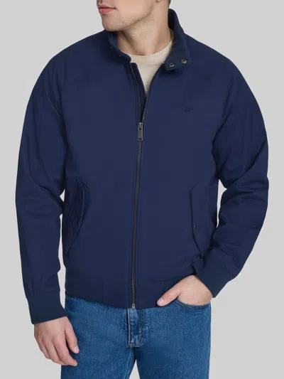 Dockers Cotton Twill Harrington Bomber Jacket In Blue