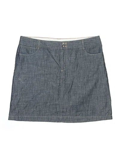Pre-owned Dockers Denim Skirt In Gray