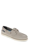 Dockers Mens Dennison Genuine Leather Dress Casual Boat Shoe In Light Grey