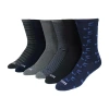 Dockers Dress Mens 6 Pair Crew Socks In Blue