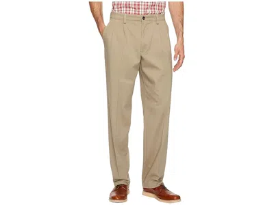 Dockers Easy Khaki D3 Classic Fit Pleated Pants In Brown