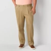 Dockers Easy Khaki With Stretch Mens Comfort Waistband Classic Fit Big And Tall Pleated Pant In Brown