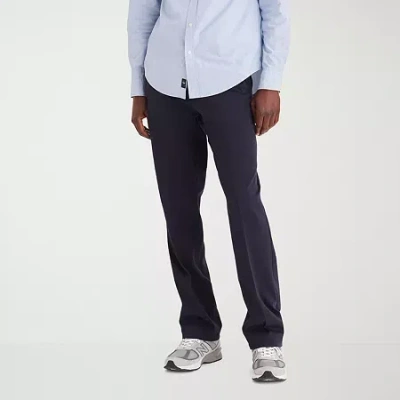 Dockers Easy Khaki With Stretch Mens Comfort Waistband Classic Fit Flat Front Pant In Blue