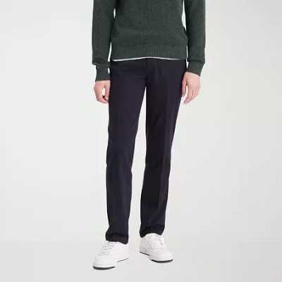Dockers Easy Khaki With Stretch Mens Straight Fit Flat Front Pant In Blue