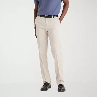 Dockers Easy Khaki With Stretch Mens Straight Fit Flat Front Pant In White