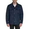 Dockers Faux Suede Shacket In Blue