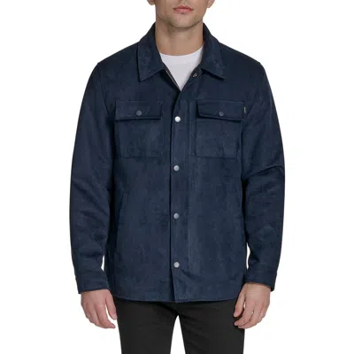 DOCKERS DOCKERS® FAUX SUEDE SHIRT JACKET