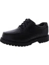 Dockers Glacier Mens Leather Round Toe Oxfords In Black