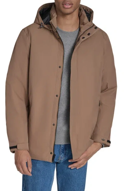 Dockers ® Hooded Walking Coat In Brown