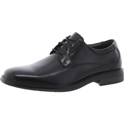 Dockers Mens Edgar Synthetic Leather Dress Oxford Lace Up Shoe In Black
