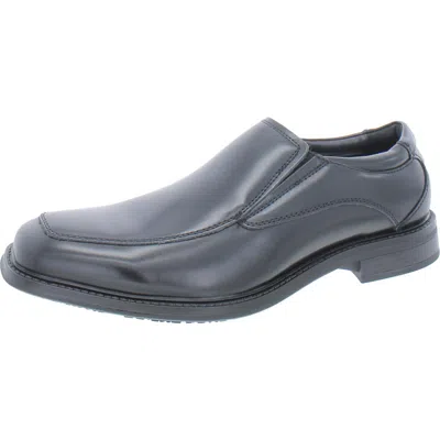 Dockers Lawton Mens Faux Leather Work Loafers In Black