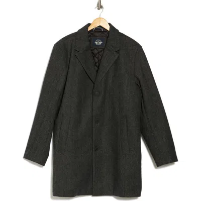 Dockers ® Longline Top Coat In Herringbone