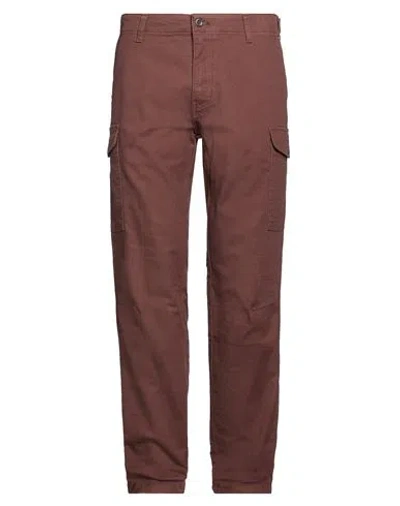Dockers Man Pants Brown Size 36 Cotton, Elastane