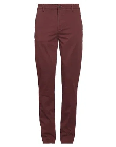 Dockers Man Pants Chocolate Brown Size 34w-34l Cotton, Elastane