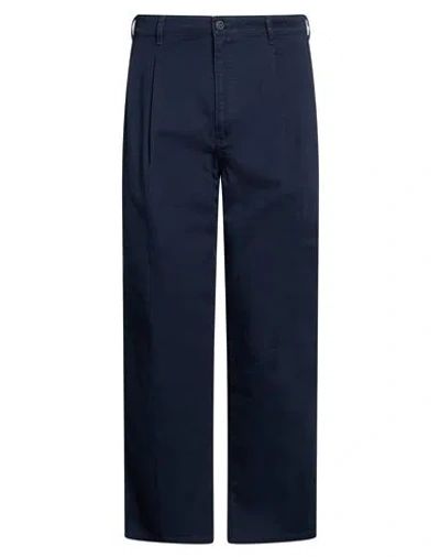 Dockers Man Pants Navy Size 36w-32l Cotton In Blue