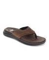 Dockers Mens Banks Casual Flip Flop Sandal Shoe In Dark Tan