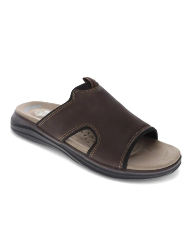 Dockers Men's Barlin Sandals In Dark Brown,black