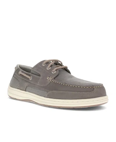 Dockers Men's Beacon Leather Casual Boat Shoe With Neverwet In Gray