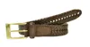Dockers Men's Big & Tall Leather Adjustable Double V-weave Braided Belt In Multi