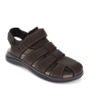 Dockers Mens Byrd Outdoor Sport Fisherman Sandal Shoe In Dark Brown,black