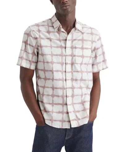 Dockers Men's Casual Check Shirt In Afterglow