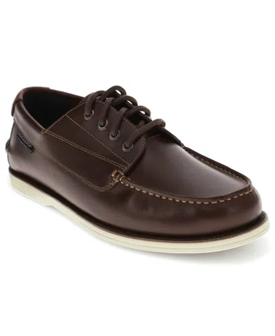 Dockers Men's Dawson Active Rebound Lace-up Boat Shoes In Burgundy