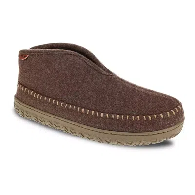 Dockers Men's  Rugged Boot Taupe Wool Round Toe Slip-on Slippers Ver1347 In Brown
