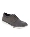 Dockers Mens Edgehill Knit And Synthetic Leather Dress Casual Lace Up Oxford Shoe In Charcoal