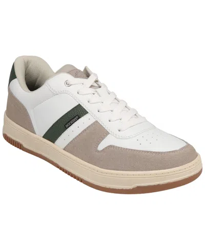 Dockers Men's Energy Lo Synthetic Lace-up Sneakers In White