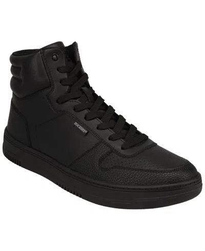 Dockers Men's Energy Synthetic Casual High-top Sneakers In Black