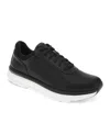 Dockers Mens Go-2 Synthetic Leather Dress Casual Lace Up Sneaker Shoe In Black