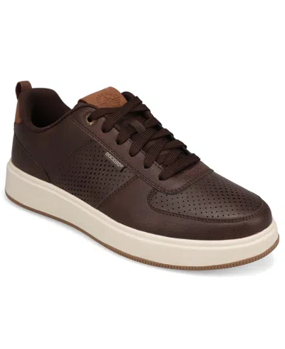Dockers Men's Laser Lace-up Casual Sneakers In Burgundy
