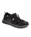 Dockers Mens Lionel Synthetic Leather Casual Slip On Sandal Shoe In Black