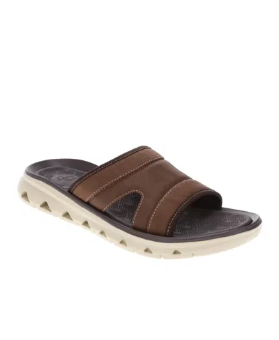 Dockers Men's Luis Slip On Sandals In Dark Tan