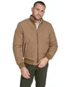 Dockers Men's Quilted Bomber Jacket In Brown