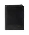 Dockers Men's Rfid Leather Z-fold Trifold Wallet In Black