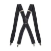 Dockers Men's Stretch X-back Suspenders With Adjustable Straps In Black