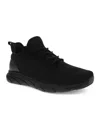 Dockers Mens Thompson Lightweight Slip Resistant Work Casual Lace Up Safety Sneaker Shoe In Black