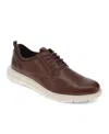 Dockers Mens Trine Slip Resistant Work Casual Lace Up Oxford Shoe In Dark Tan